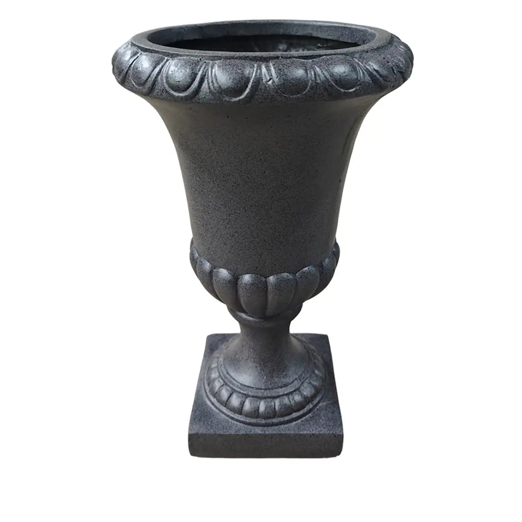 Asta pot round dark grey - 10.25x16.5"