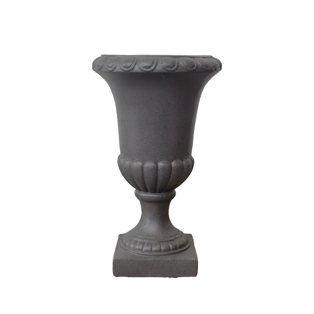 Asta pot round dark grey - 10.25x16.5"