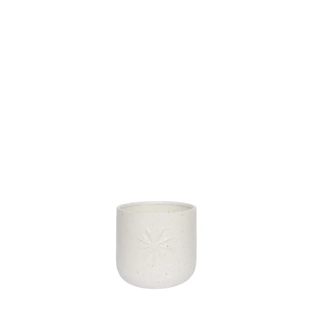 Betsy pot round white - 5.75x5"