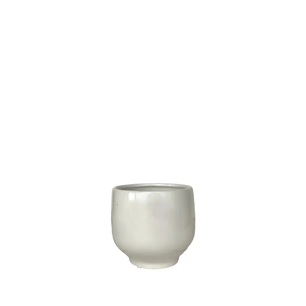 Ellis pot white - 4.75x4.5"