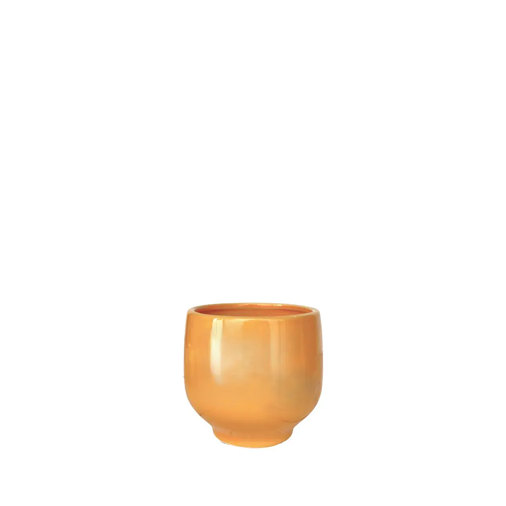 Ellis pot orange - 4.75x4.5"
