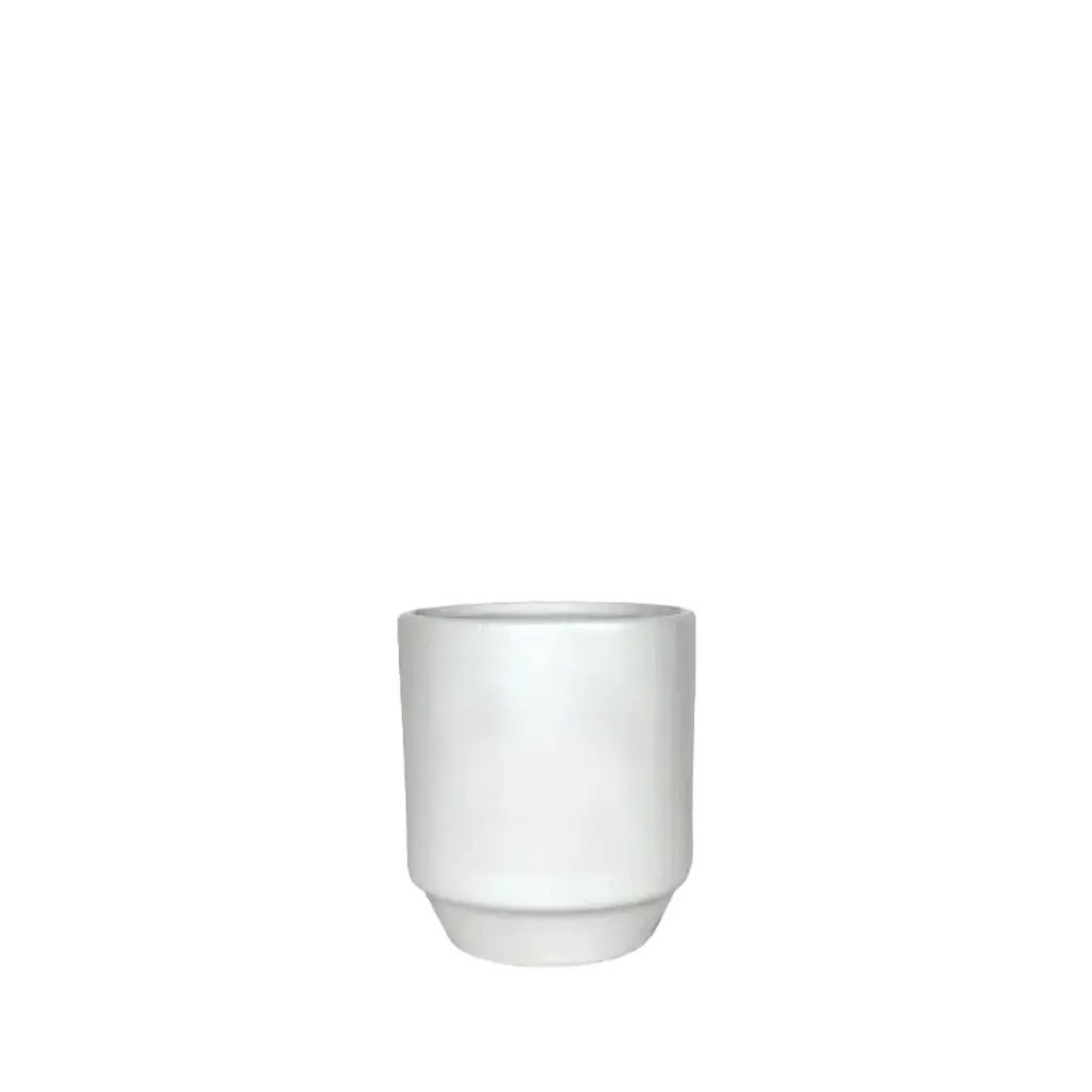 Stella pot white - 4.75x5.5"