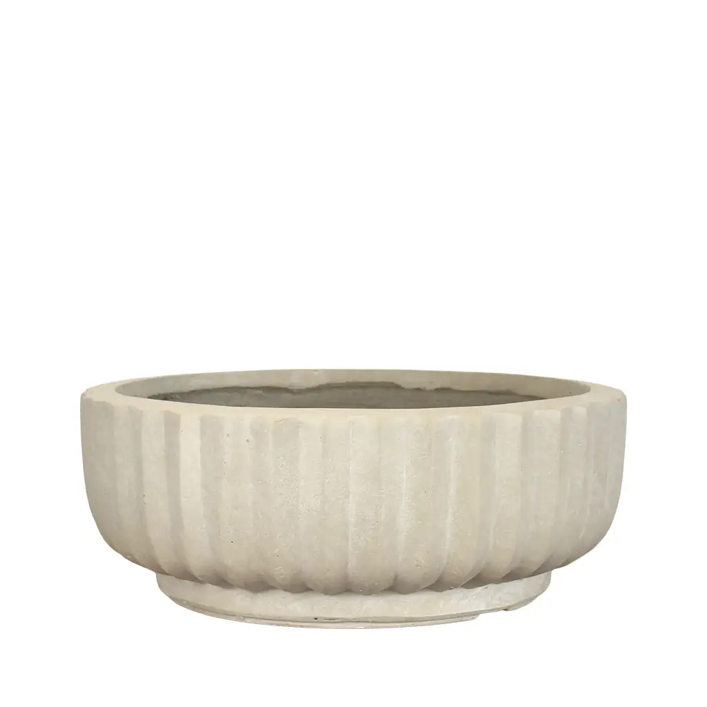 Bode bowl round beige - 21x8"