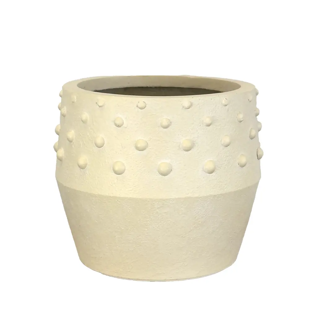 Harper pot round yellow - 13.75x13.75