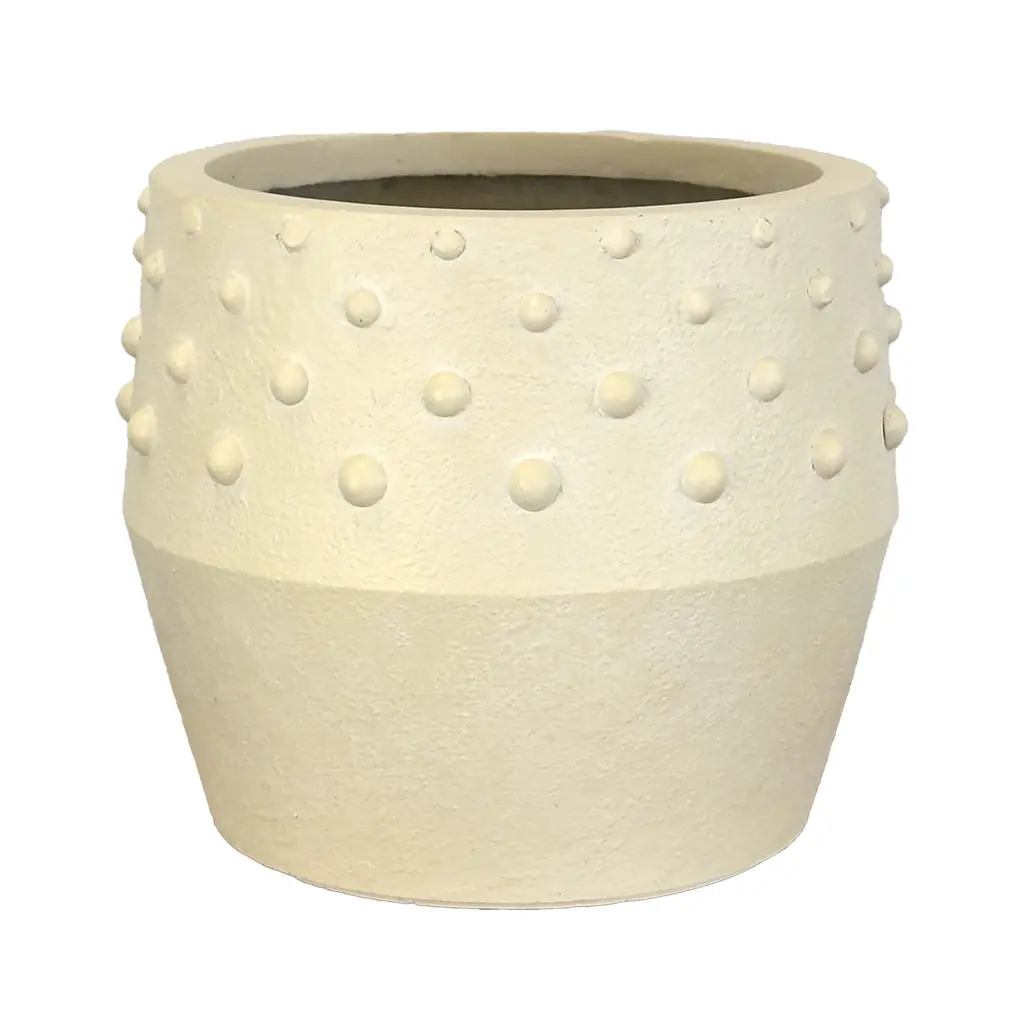 Harper pot round yellow - 19x18.5"