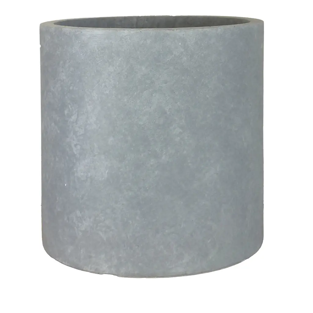 Charlie pot round grey - 15.75x15.75"