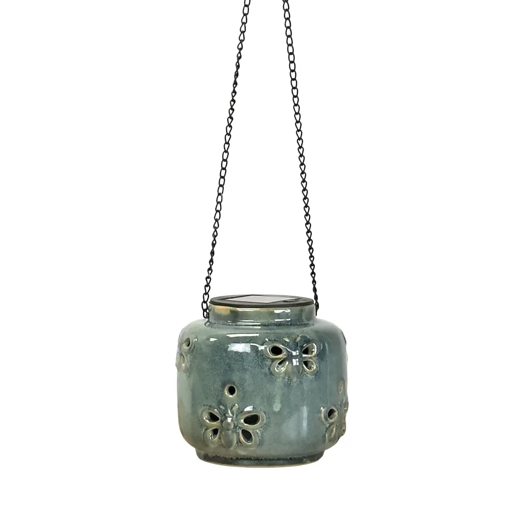 Eden solar lantern blue - 4.5x4.5x4.5"