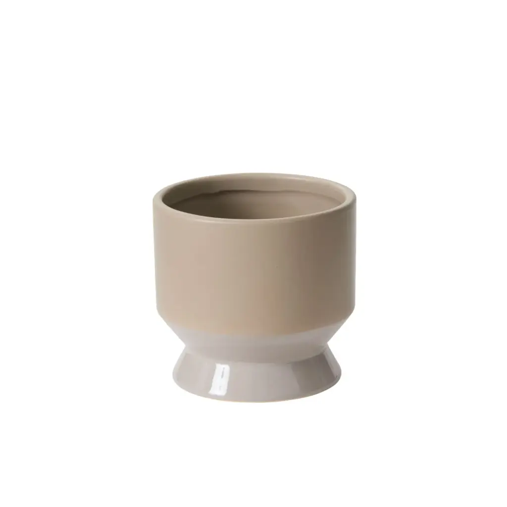 Neutral Pasadena Pot 4.5"x 4.25" Grey