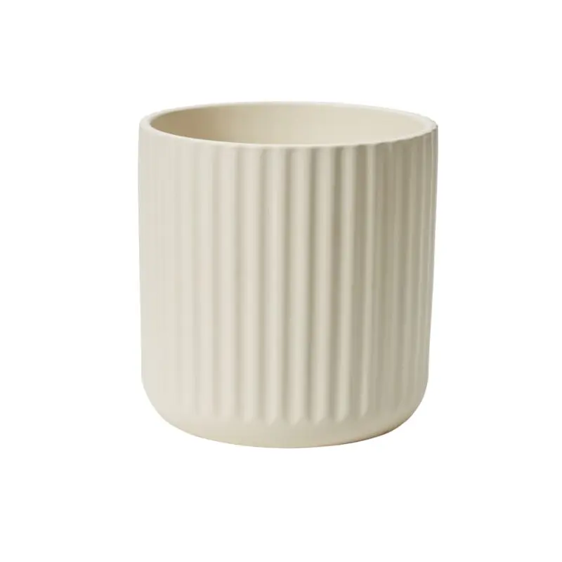 Beam Pot 9.25"x 9.25" off white