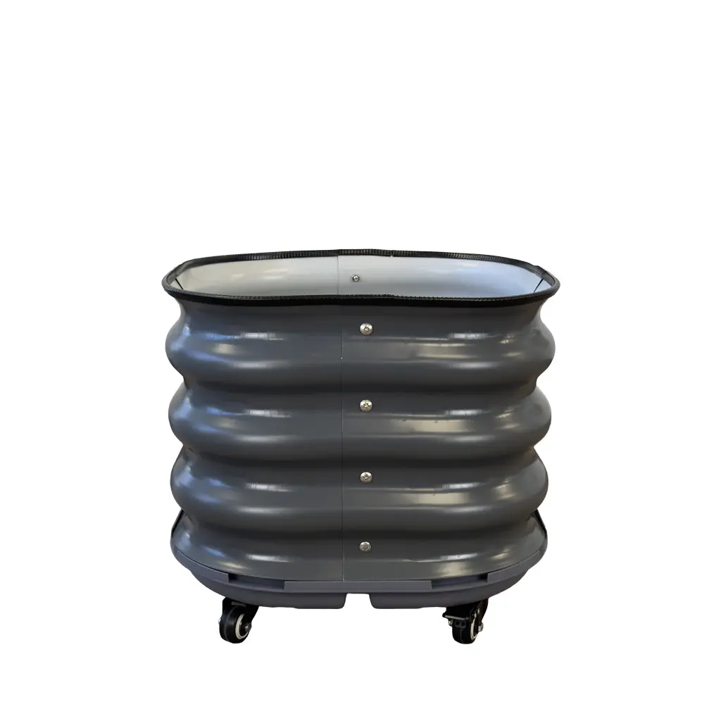 Harvest Row planter w base grey - 15.75x15.75x11"