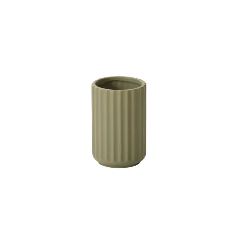 Beam Vase 4"x 6" green