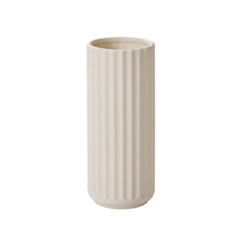 Beam Vase 5"x 12" off white