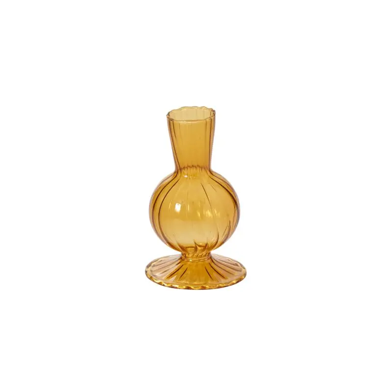 Boutique Vase 3"x 4.5" amber