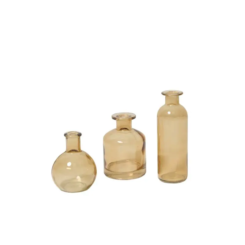 Carlotta Budvase Set of 3 - 4"/4.25"/6.25" Brown