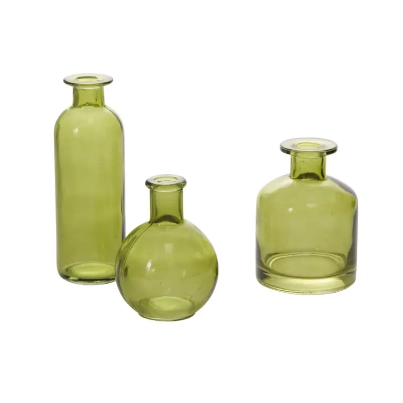 Carlotta Budvase Set of 3 - 4"/4.25"/6.25" Green