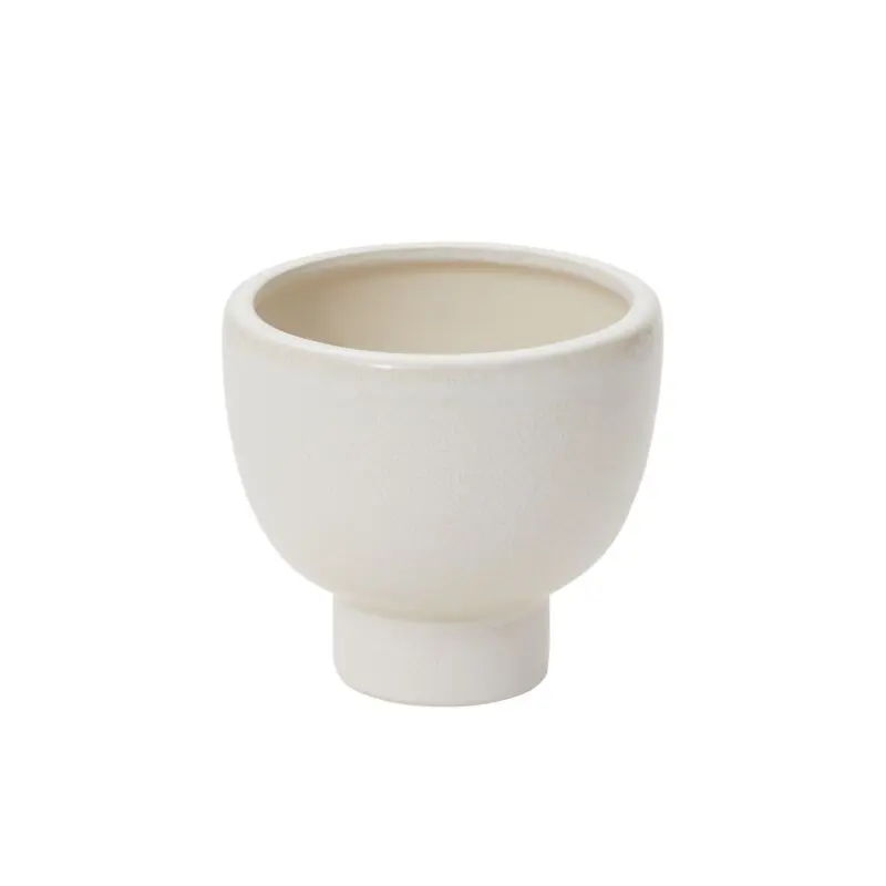 Elijah Compote 4.5"x 4.25" White