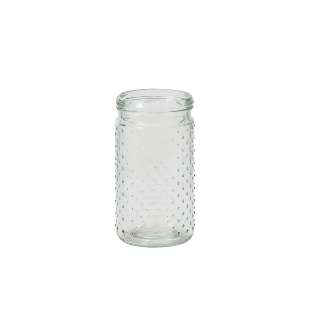 Hobnail Jar 4"x 7.5" Clear