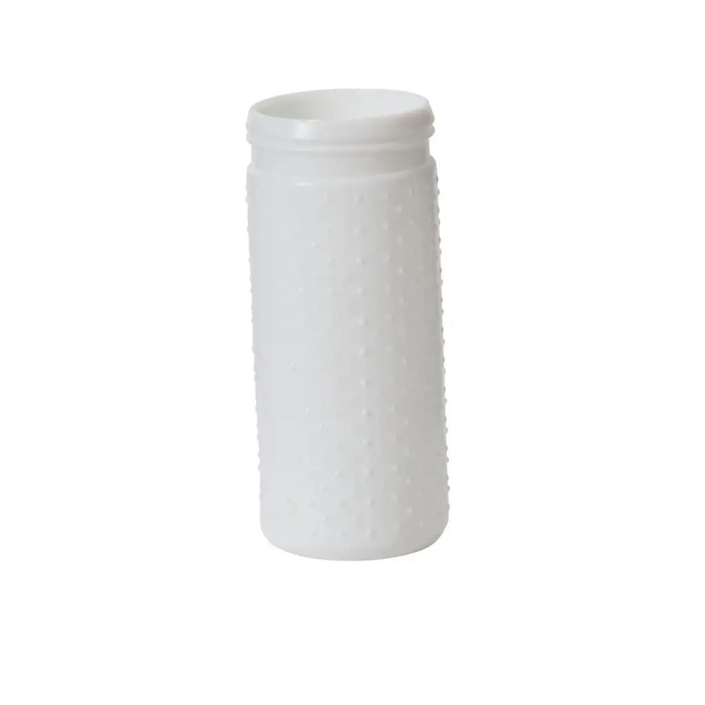 Hobnail Jar 4"x 9.25" White
