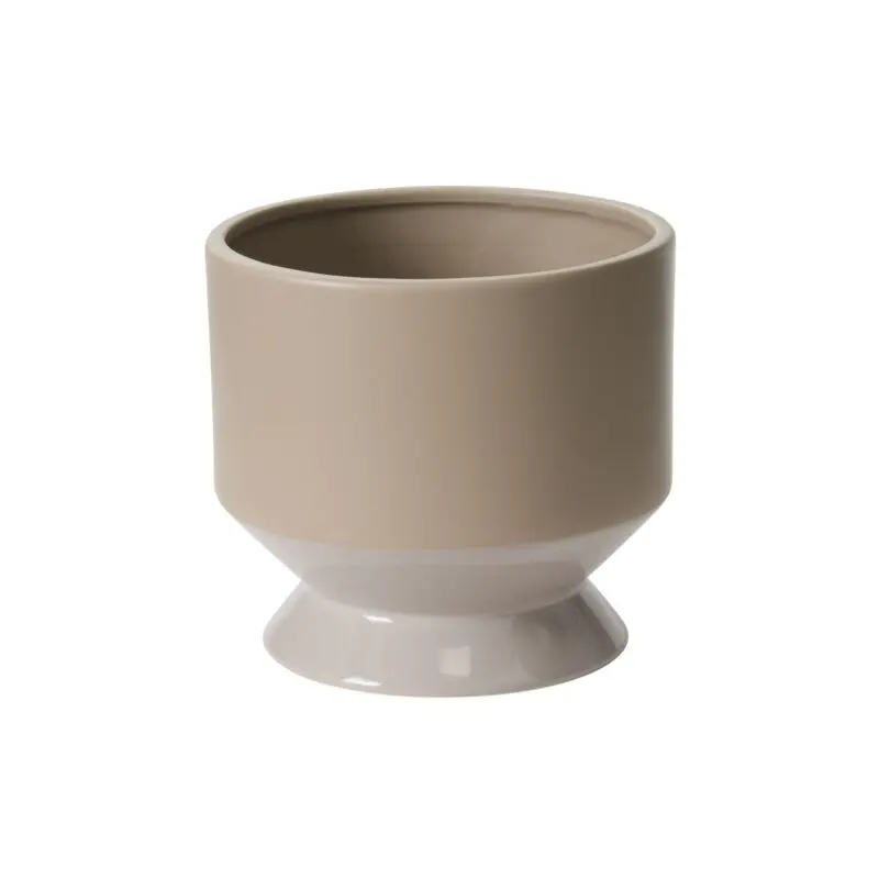 Neutral Pasadena Pot 6.25"x 6" Grey