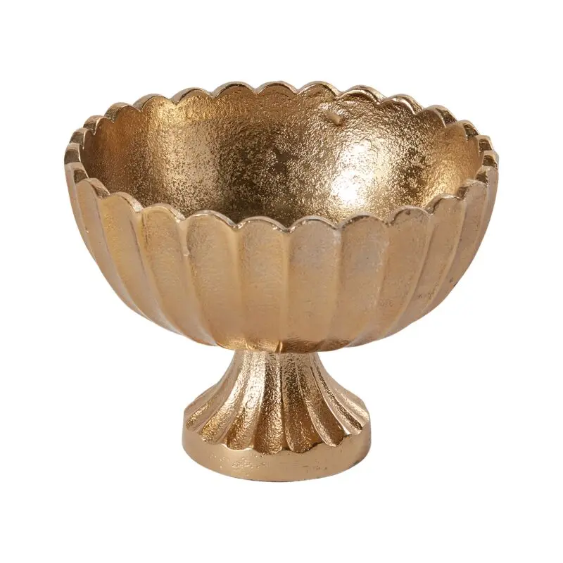 Scallop Compote 5.75"x 4.5" Gold