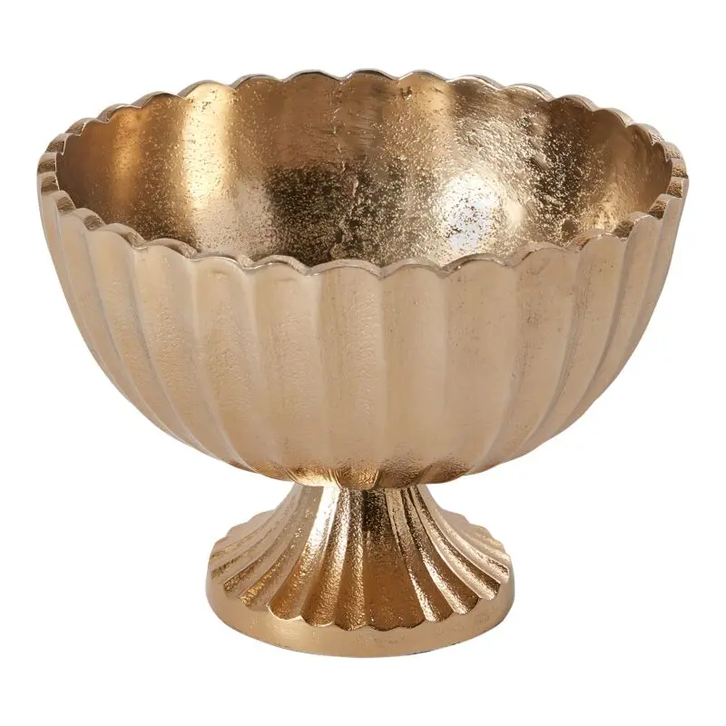 Scallop Compote 8.5"x 6.25" Gold
