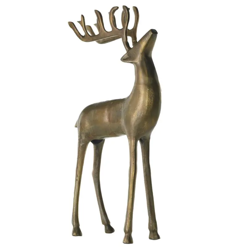 Aluminum Reindeer 14.5"x 3.5"x 25"