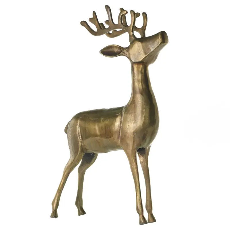 Aluminum Reindeer 21.5"x 8"x 33"