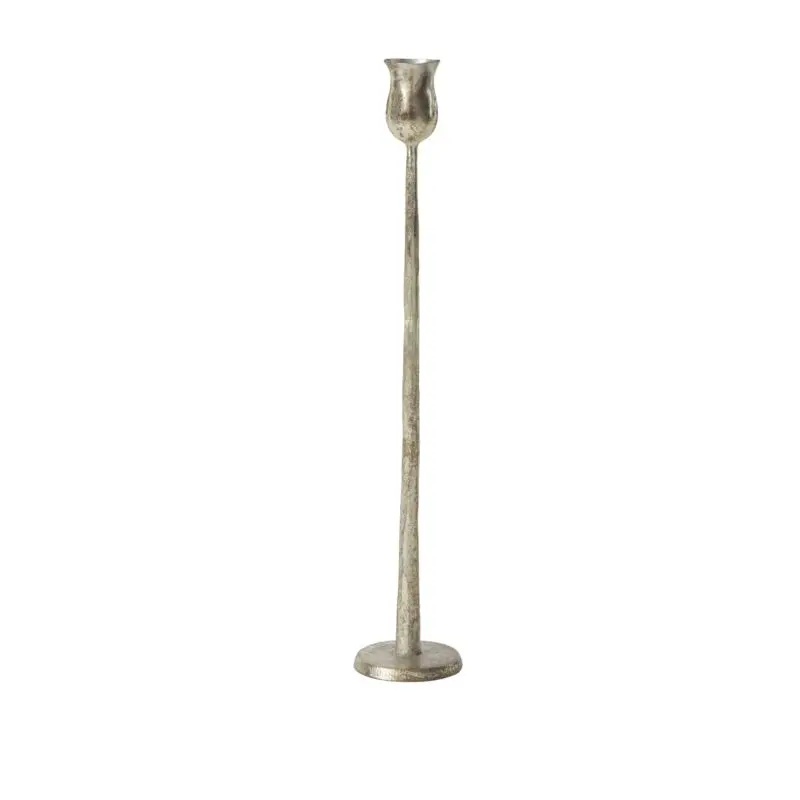 Auric Candlestick 2.5"x 15.25" silver