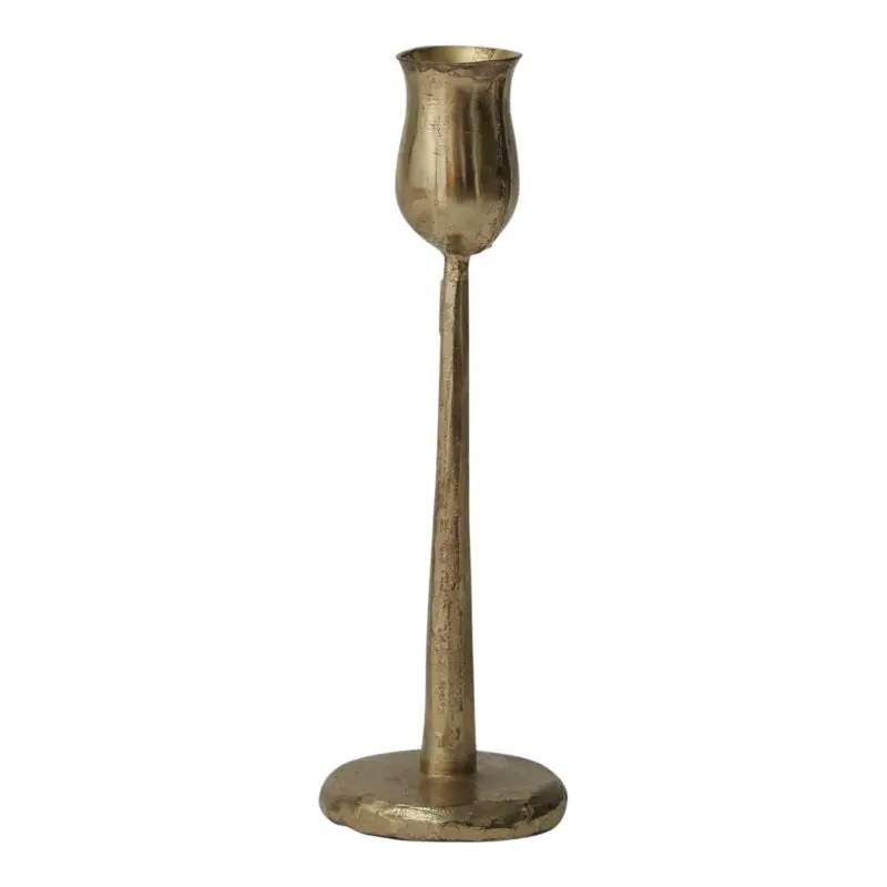 Auric Candlestick 2.5"x 7.5" gold