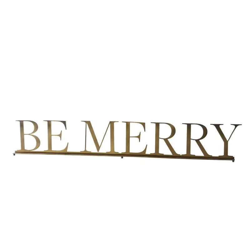 Be Merry Mantle Sign 41"x 2.75"x 6.5"