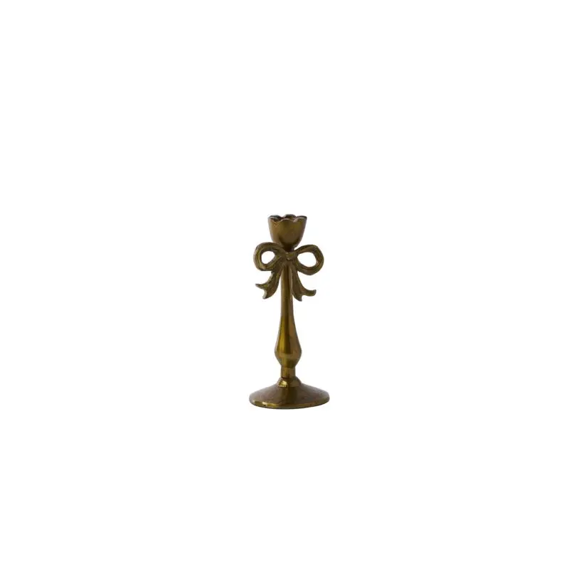 Bowtied Candleholder 3"x 6.75"
