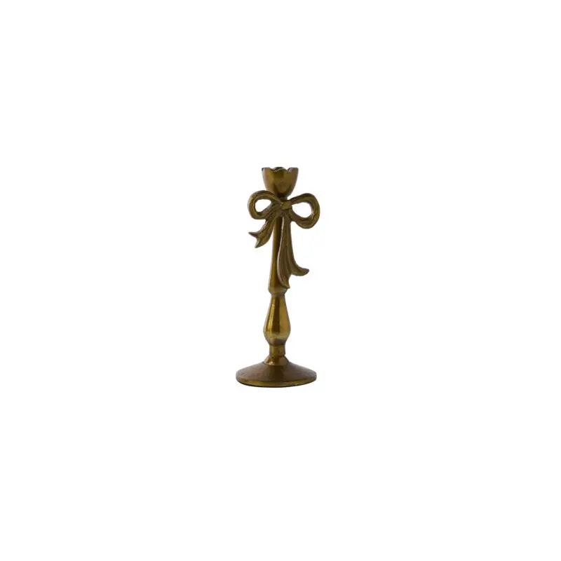 Bowtied Candleholder 3"x 7.75"