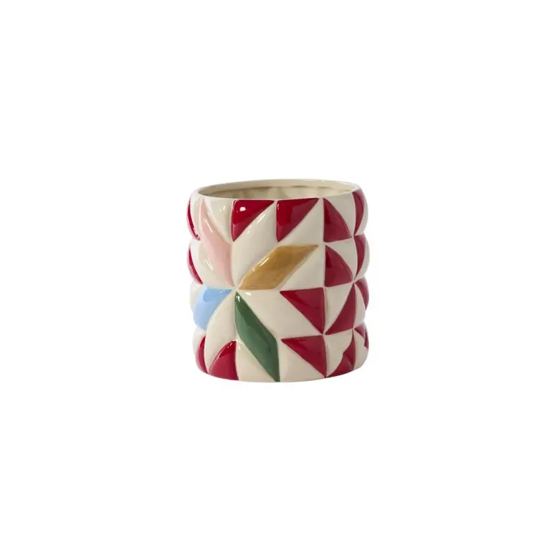 Cozy Quilt Pot 7.25"x 7"