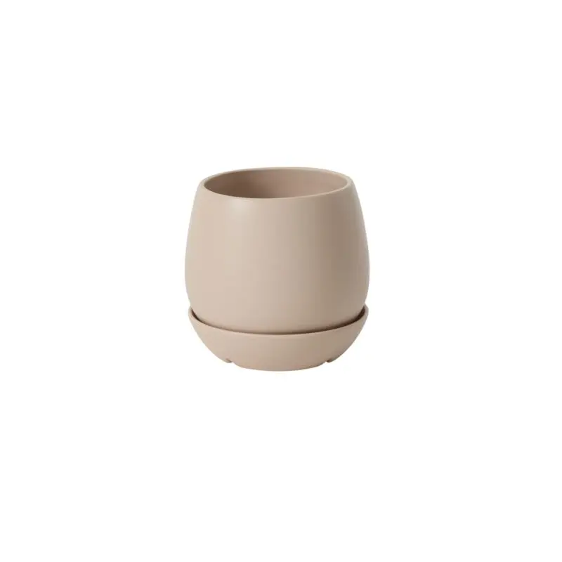 Dalton Pot with Saucer 7.75"x 7.75" Light-Pink