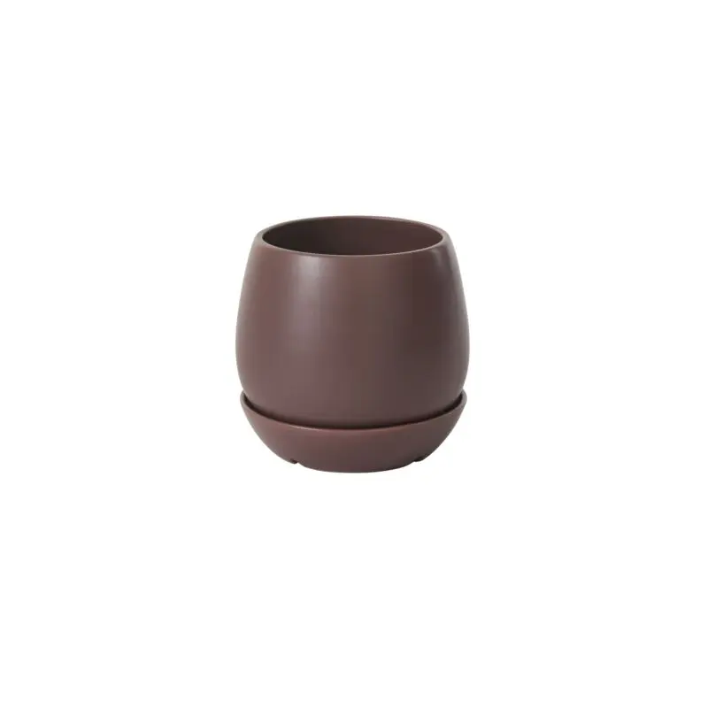 Dalton Pot with Saucer 7.75"x 7.75" Purple