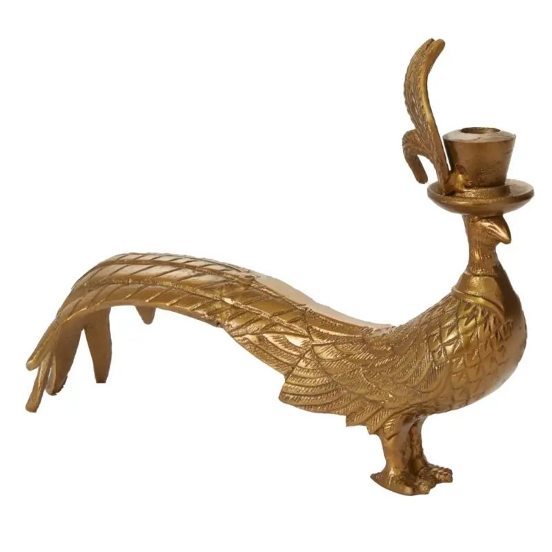 E+E Pheasant Candlestick Emerson 13"x 4.75"x 10"