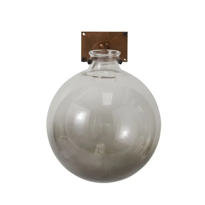 Envision Wall Mount Vase 7"x 8.25" Black
