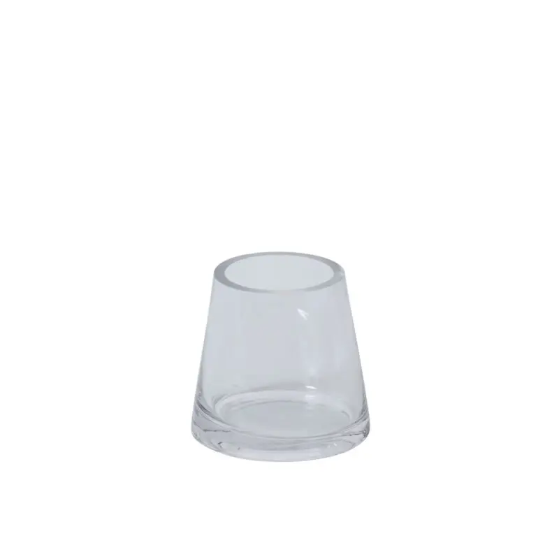 Fat Pyramid Vase 5.5"x 5"