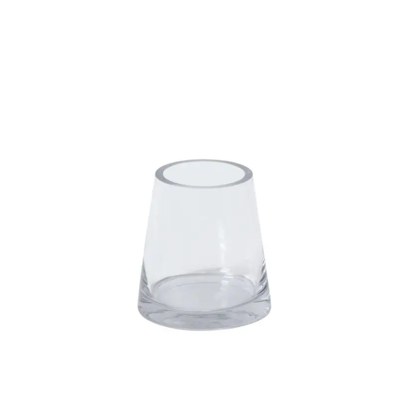Fat Pyramid Vase 5.75"x 6"