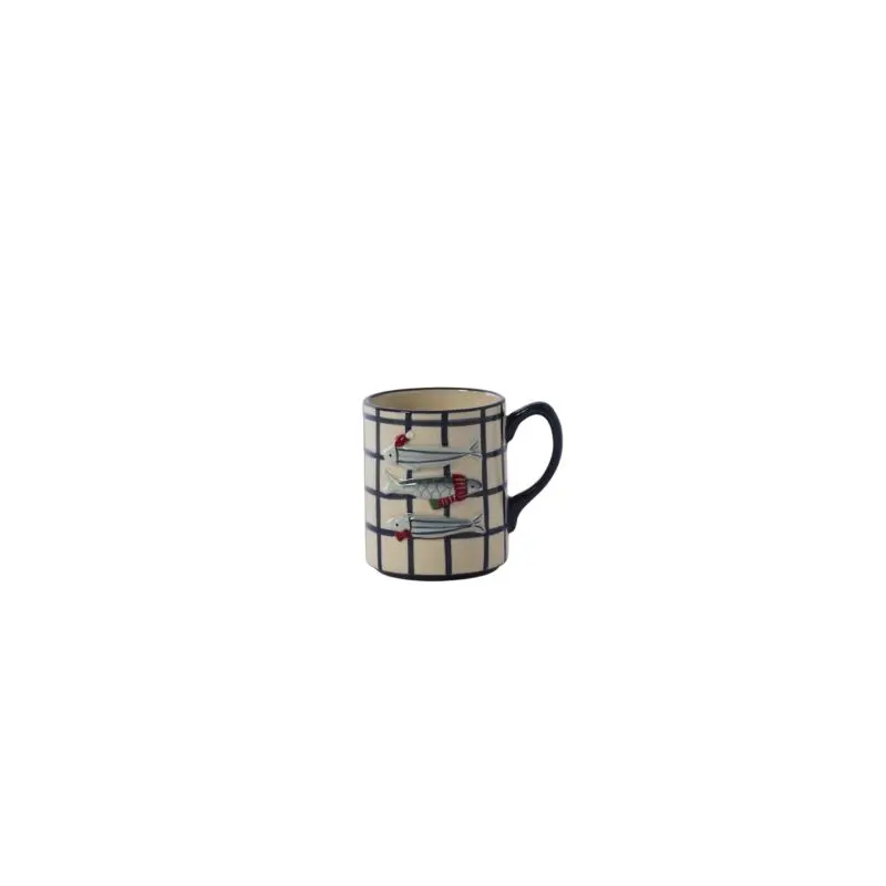 Festive Fish Mug 5"x 3.5"x 4"