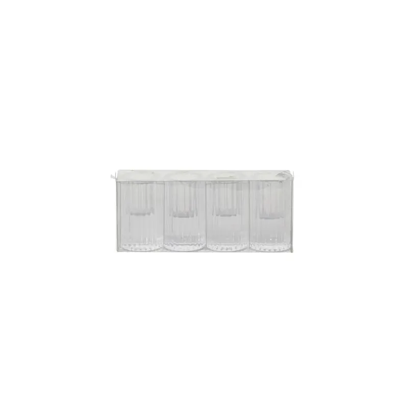 Fluted Glass Candleholders 1.25"x 2.25"