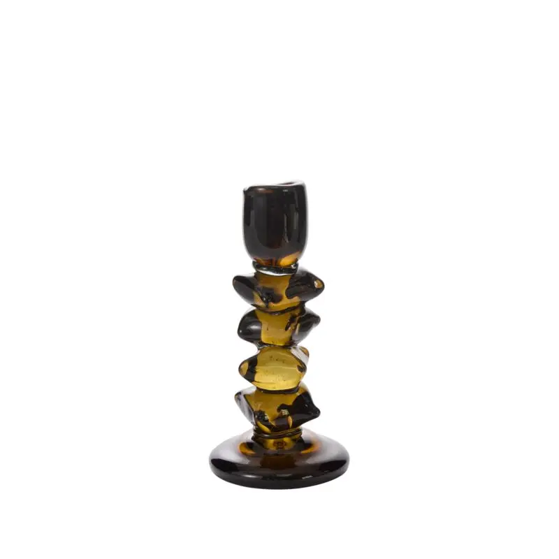 Foundation Candleholder 4.25"x 9" Black