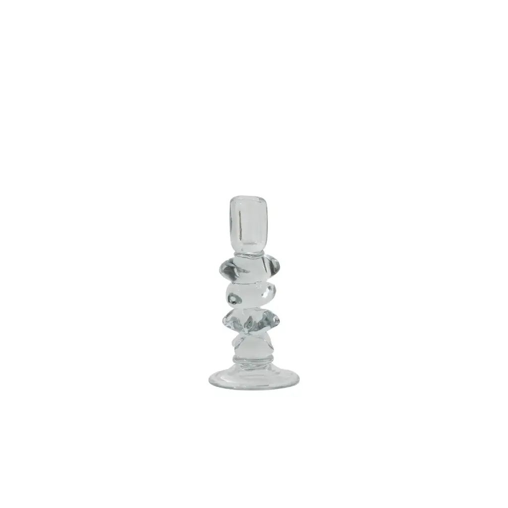 Foundation Candleholder 4.25"x 9" Clear