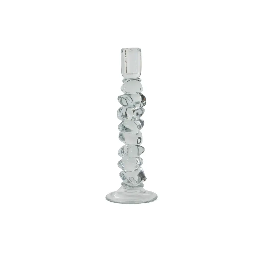 Foundation Candleholder 4.5"x 13.5" Clear