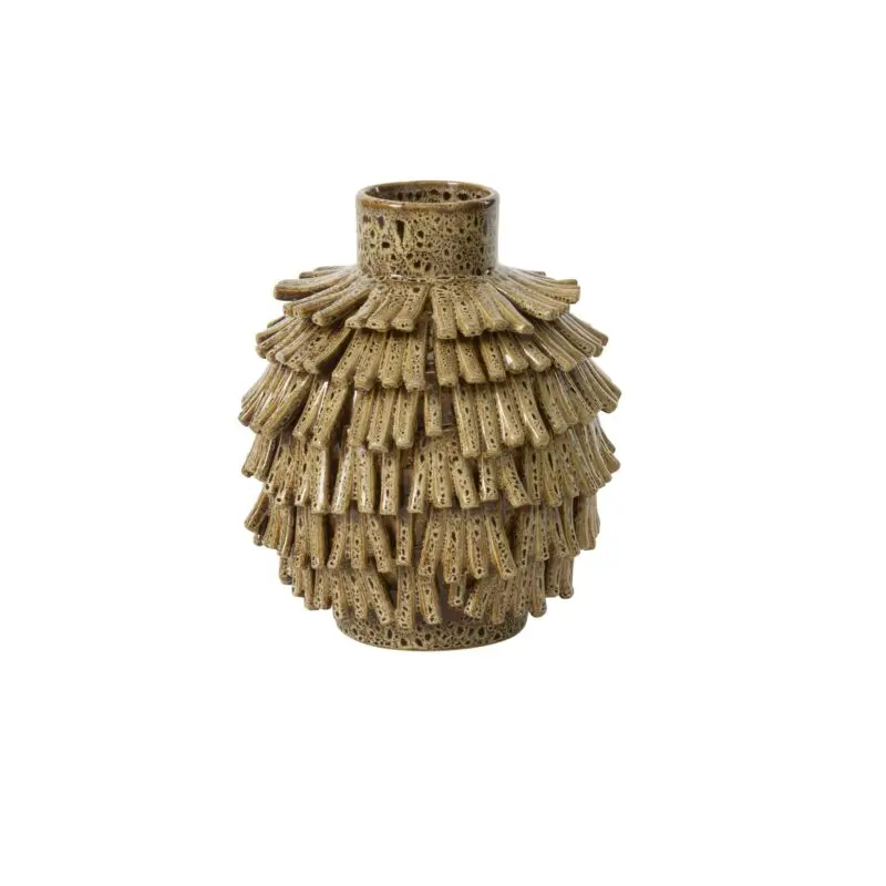 Fringe Vase 9.25"x 10.25"