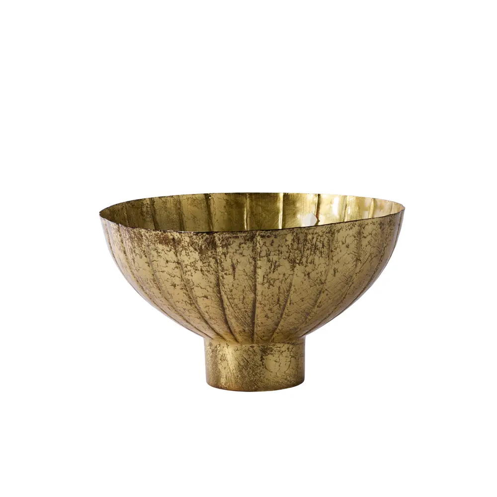 Golden Shine Footed Bowl 13"x 7.75"