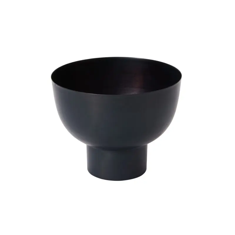 Harlow Footed Bowl 9"x 7" Dark-Grey