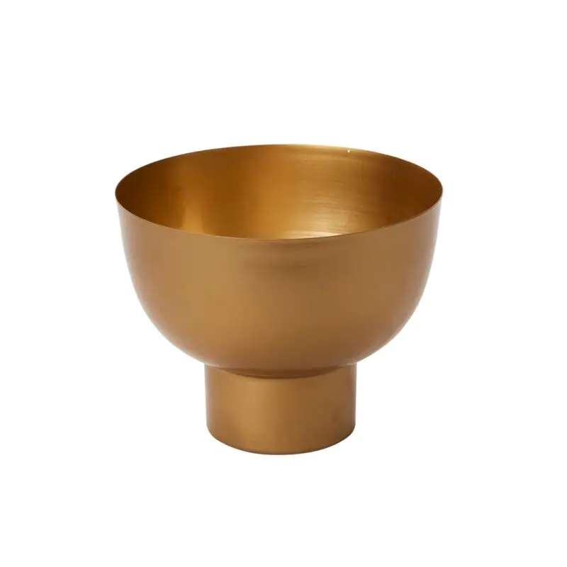 Harlow Footed Bowl 9"x 7" Gold