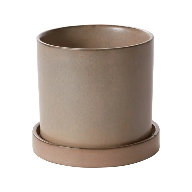 Hawthorne Pot with Saucer 5"x 5.5"