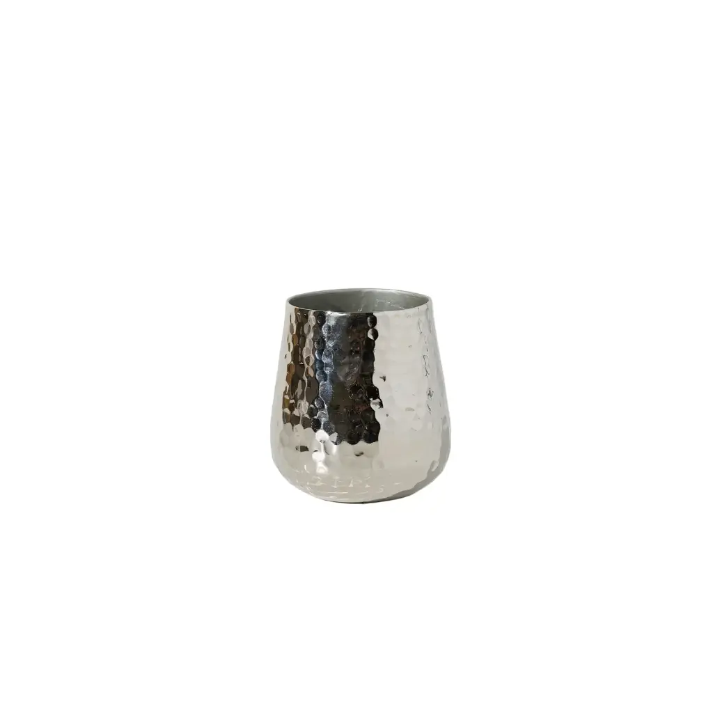 Hux Pot 5"x 5.5" Silver
